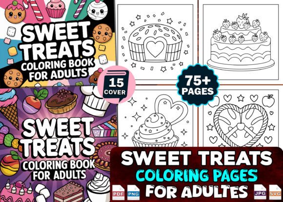 Bold and Easy Bundle Coloring Book Pages - Social Canvas