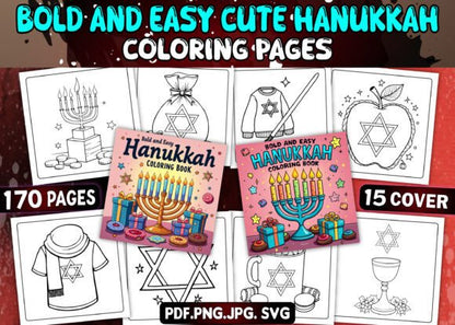 Bold and Easy Bundle Coloring Book Pages - Social Canvas