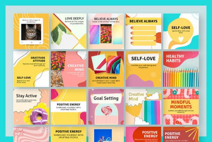 Bright Social Media Template Bundle - Social Canvas