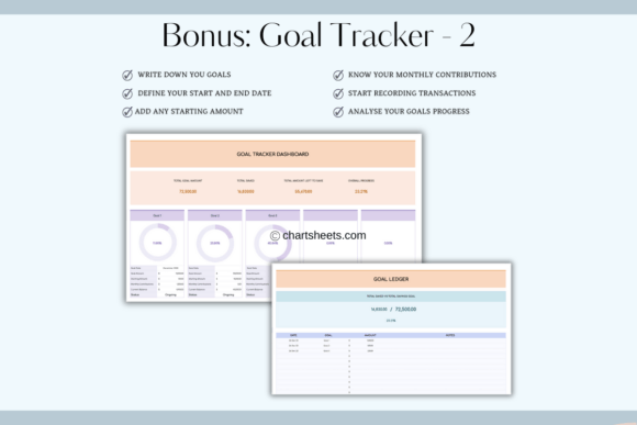 Budget Planner Excel | Rainbow Theme (MRR) - Social Canvas