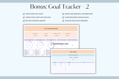 Budget Planner Excel | Rainbow Theme (MRR) - Social Canvas
