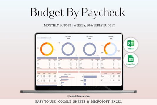 Budget by Paycheck Spreadsheet – Excel Template for Personal Finance Tracking (MRR) - Social Canvas