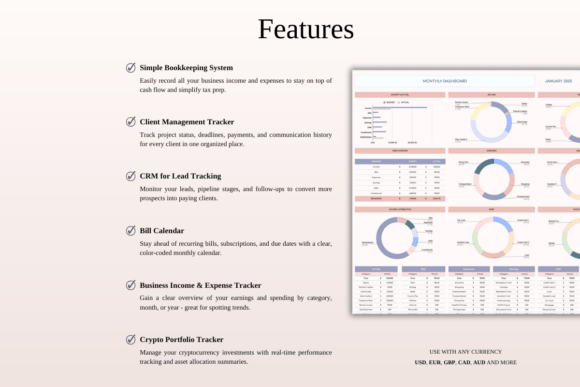 Business Growth Spreadsheet Kit – 6 Excel & Google Sheets Templates for Entrepreneurs - Social Canvas