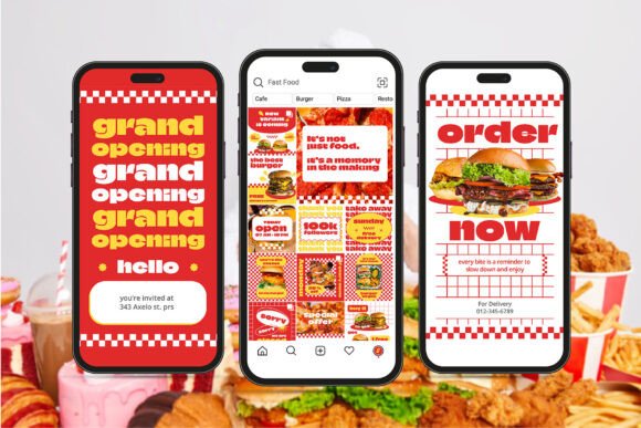 CAFE RESTO · Social Media Kit - Social Canvas