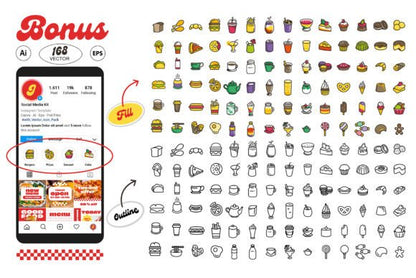 CAFE RESTO · Social Media Kit - Social Canvas