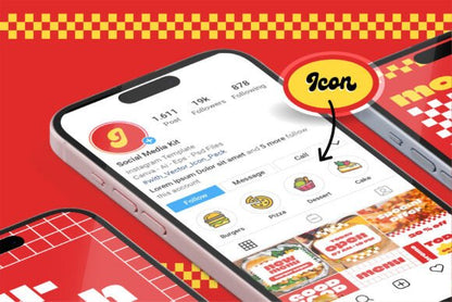 CAFE RESTO · Social Media Kit - Social Canvas