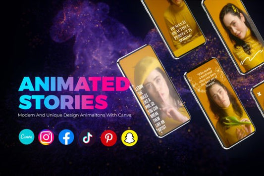 CANVA Animated Social Media Stories - Social Canvas