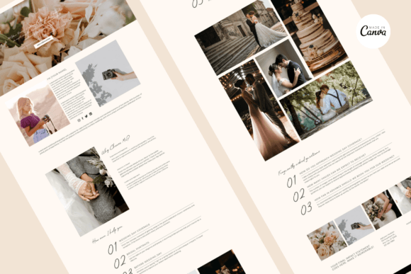 Canva Photography Website Template - Social Canvas