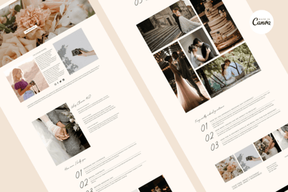 Canva Photography Website Template - Social Canvas