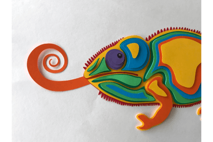 Chameleon Clipart – Colorful Reptile PNGs for Crafts & Digital Designs (MRR) - Social Canvas