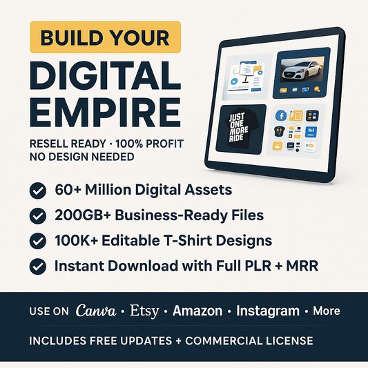 Launch Your Digital Business Today – 60M+ Assets with PLR & MRR