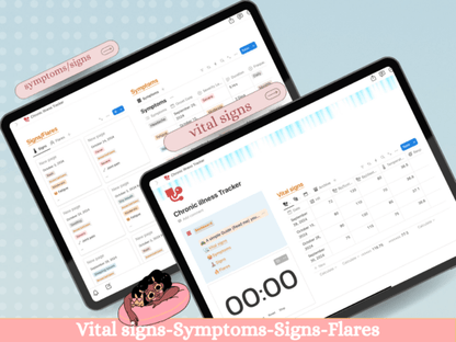 Notion Chronic Illness Tracker (MRR) - Social Canvas