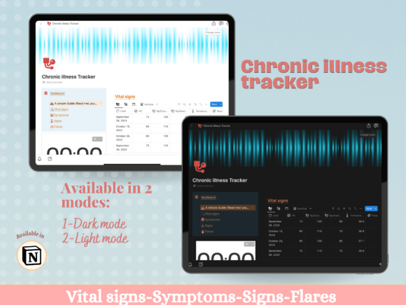 Notion Chronic Illness Tracker (MRR) - Social Canvas
