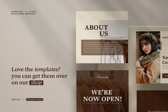 Chronicles Social Media Kit – Stylish Instagram & Marketing Designs (MRR) - Social Canvas