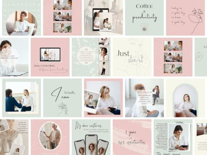 Instagram Coach Templates – Editable Social Media Kit for Business (MRR) - Social Canvas