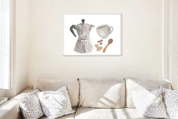 Watercolor Coffee Clipart Bundle – Cafe & Espresso Art PNGs (MRR) - Social Canvas