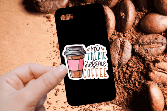 Coffee-Themed Printable Sticker Pack (MRR) - Social Canvas