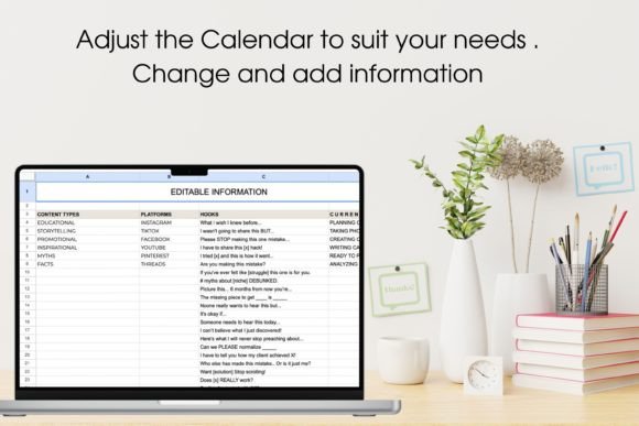 Content Calendar Google Sheets Template – Plan Social Media & Blog Posts Easily (MRR) - Social Canvas