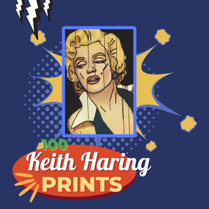 Keith Haring’s Iconic Inspired Print Collection (100 Unique Designs) - Retro Modern Wall Art - Social Canvas