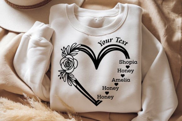 Heart Name SVG Pack – Personalized Cut Files for T-Shirts, Mugs & Gifts - Social Canvas