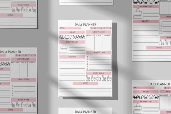 Daily Planner Printable – Minimalist PDF for Productivity & Time Management (MRR) - Social Canvas