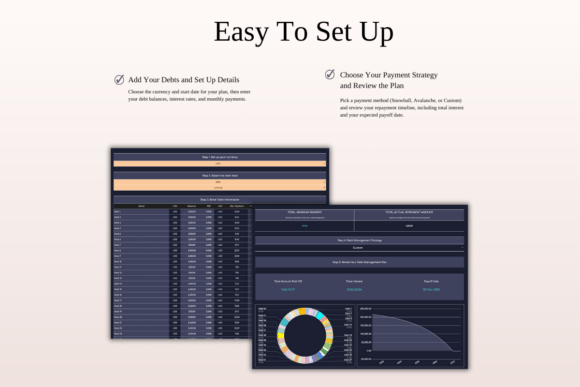 Debt Payoff Tracker – Excel & Google Sheets Template for Snowball & Avalanche Methods - Social Canvas