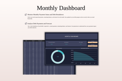 Debt Payoff Tracker – Excel & Google Sheets Template for Snowball & Avalanche Methods - Social Canvas