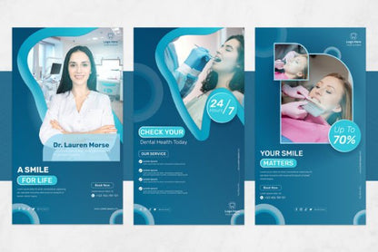 Dental Clinic Social Media Templates – Editable Canva Kit for Dentists & Orthodontists (MRR) - Social Canvas