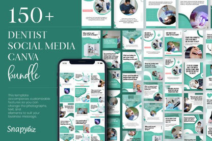 Dental Social Media Template Bundle - Social Canvas