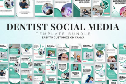 Dental Social Media Template Bundle - Social Canvas