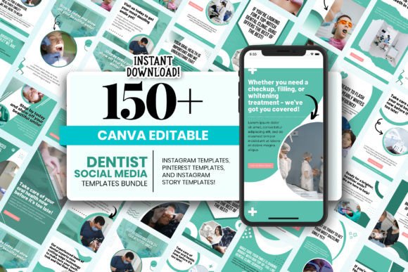Dental Social Media Template Bundle - Social Canvas