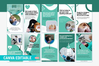 Dental Social Media Template Bundle - Social Canvas