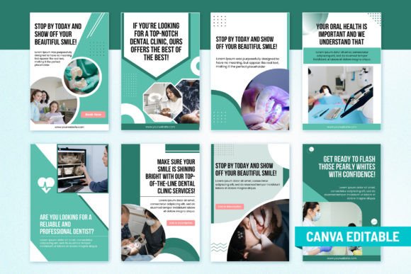 Dental Social Media Template Bundle - Social Canvas