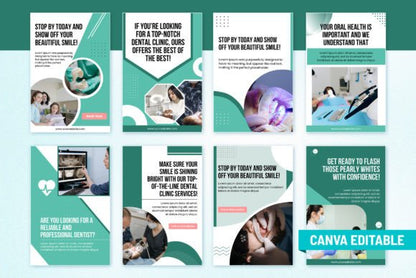 Dental Social Media Template Bundle - Social Canvas