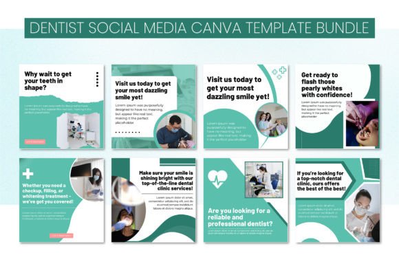 Dental Social Media Template Bundle - Social Canvas