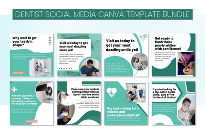 Dental Social Media Template Bundle - Social Canvas