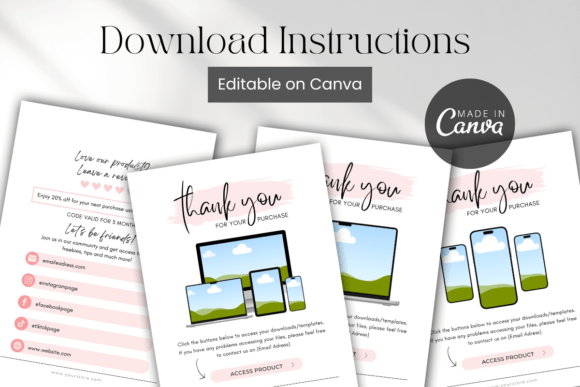 Digital Product Access & Download Instructions (MRR) - Social Canvas