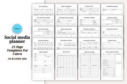Editable Social Media Planner - Social Canvas