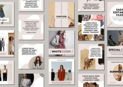 Luxury Fashion Instagram Templates – Editable Canva & PSD Designs (MRR) - Social Canvas