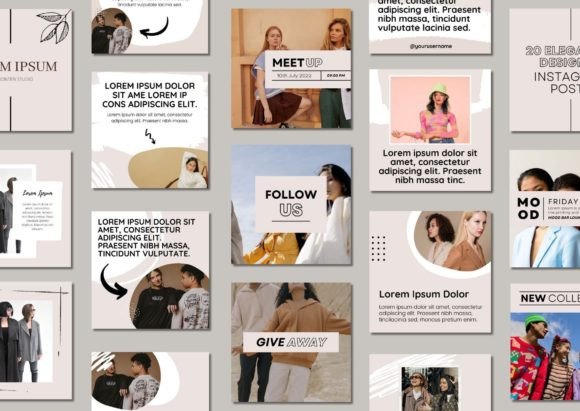 Luxury Fashion Instagram Templates – Editable Canva & PSD Designs (MRR) - Social Canvas