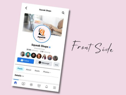 Facebook Business Card Canva Template – Editable Digital Contact Card for Entrepreneurs - Social Canvas