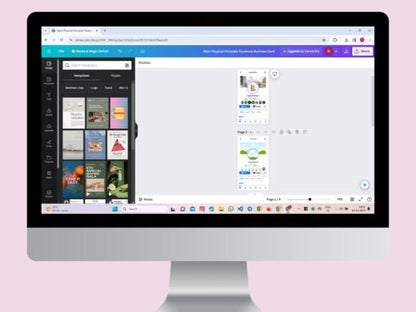 Facebook Business Card Canva Template – Editable Digital Contact Card for Entrepreneurs - Social Canvas