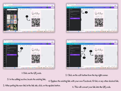 Facebook Business Card Canva Template – Editable Digital Contact Card for Entrepreneurs - Social Canvas
