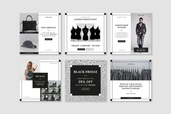 Fashion Trendy Social Media Templates - Social Canvas