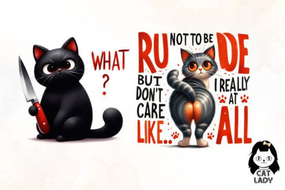 Cat Lover Sublimation Bundle – Funny Feline Quote PNGs for DIY Crafts (MRR) - Social Canvas