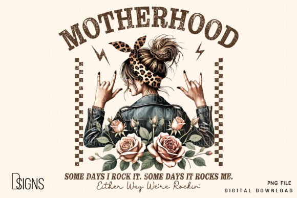 Funny Mother's Day SVG – 'Mama Rock' Quote for Shirts, Mugs & Gifts - Social Canvas