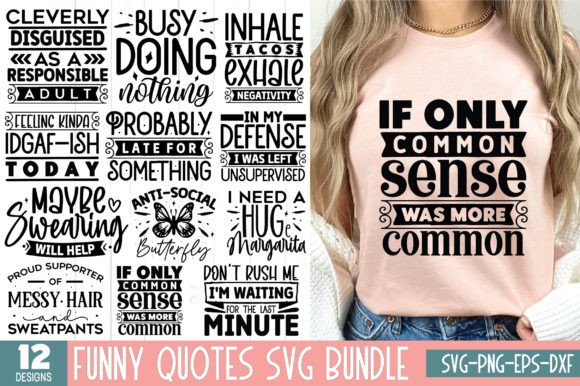 Humorous Quotes SVG Collection (MRR) - Social Canvas