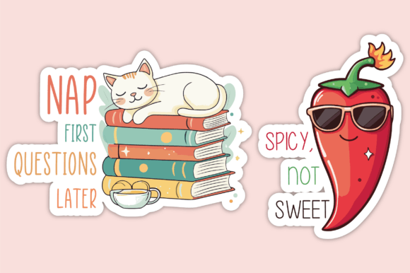 Funny Quote Sticker Bundle – SVG & PNG Files for Cricut, Planners & Crafts - Social Canvas