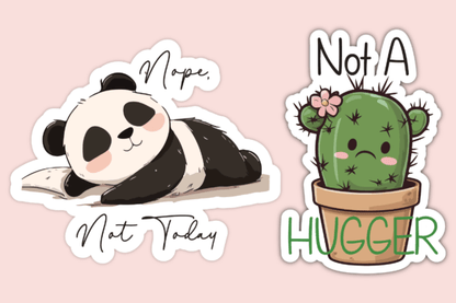 Funny Quote Sticker Bundle – SVG & PNG Files for Cricut, Planners & Crafts - Social Canvas