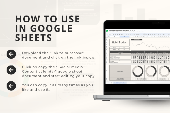 2025 Habit Tracker – Google Sheets Template for Daily & Monthly Goals (MRR) - Social Canvas